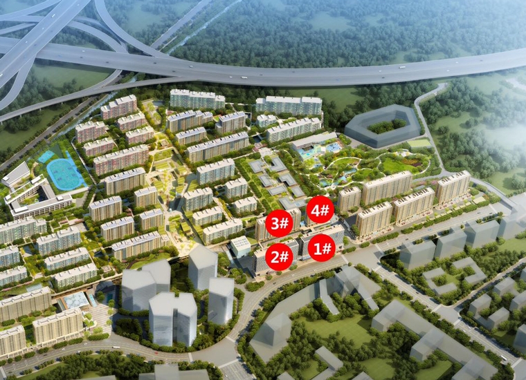 地铁绿城杨柳郡四期鸟瞰图