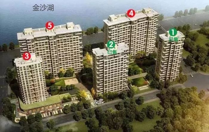 湖景居鸟瞰图