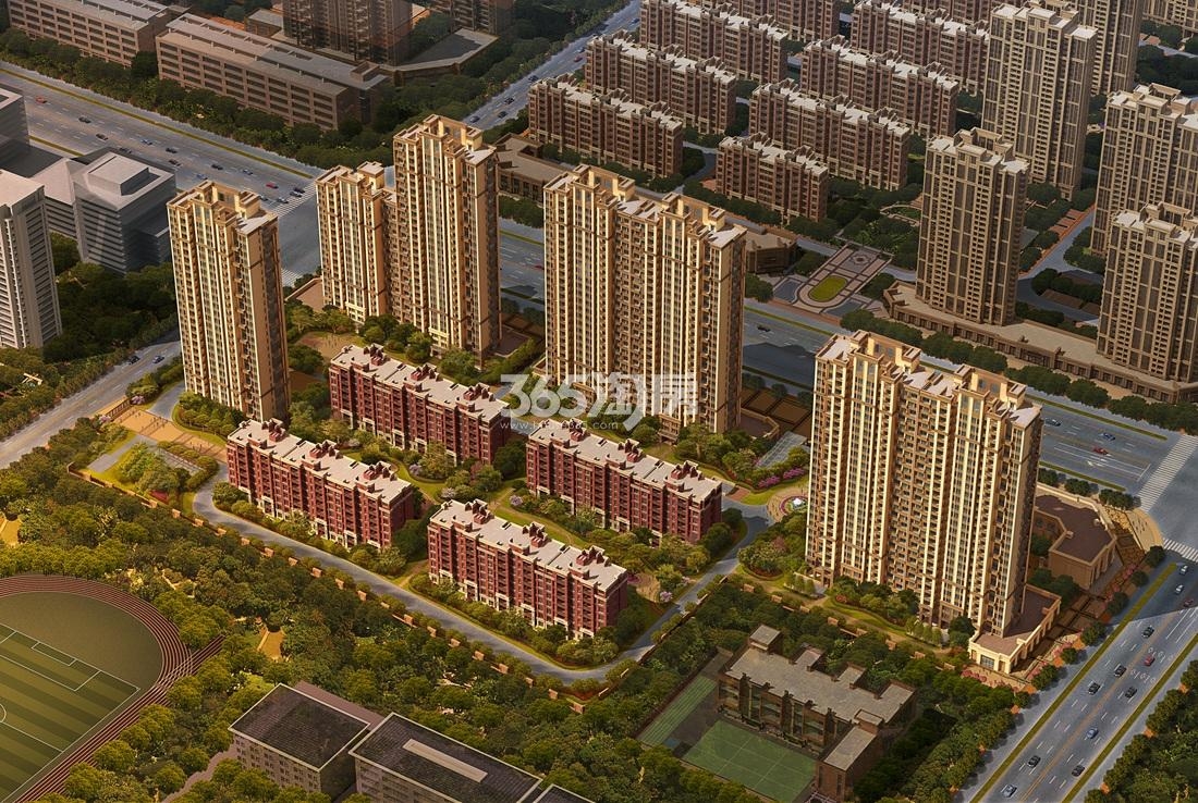 旭辉运河悦章鸟瞰图